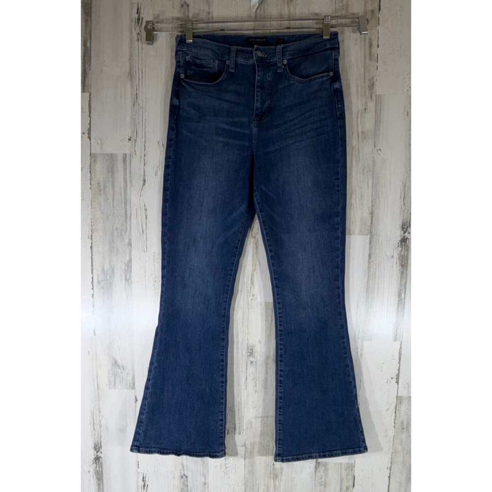Lucky Brand Stevie Flare Jeans 12/31 High Rise Medium Wash Boho Western Cowgirl
